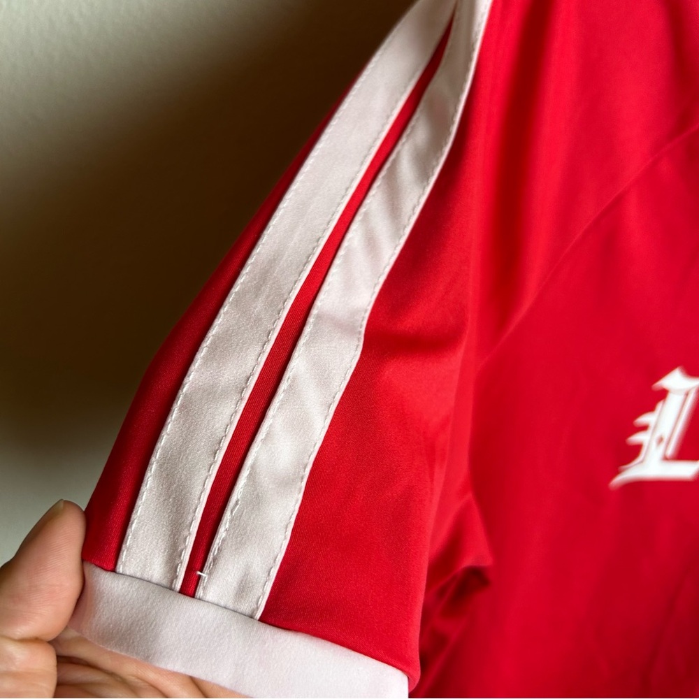Lioness Red and White V‑Neck Jersey Top - Picture 5 of 11